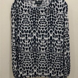 Liz Claiborne Black and White Women's Top